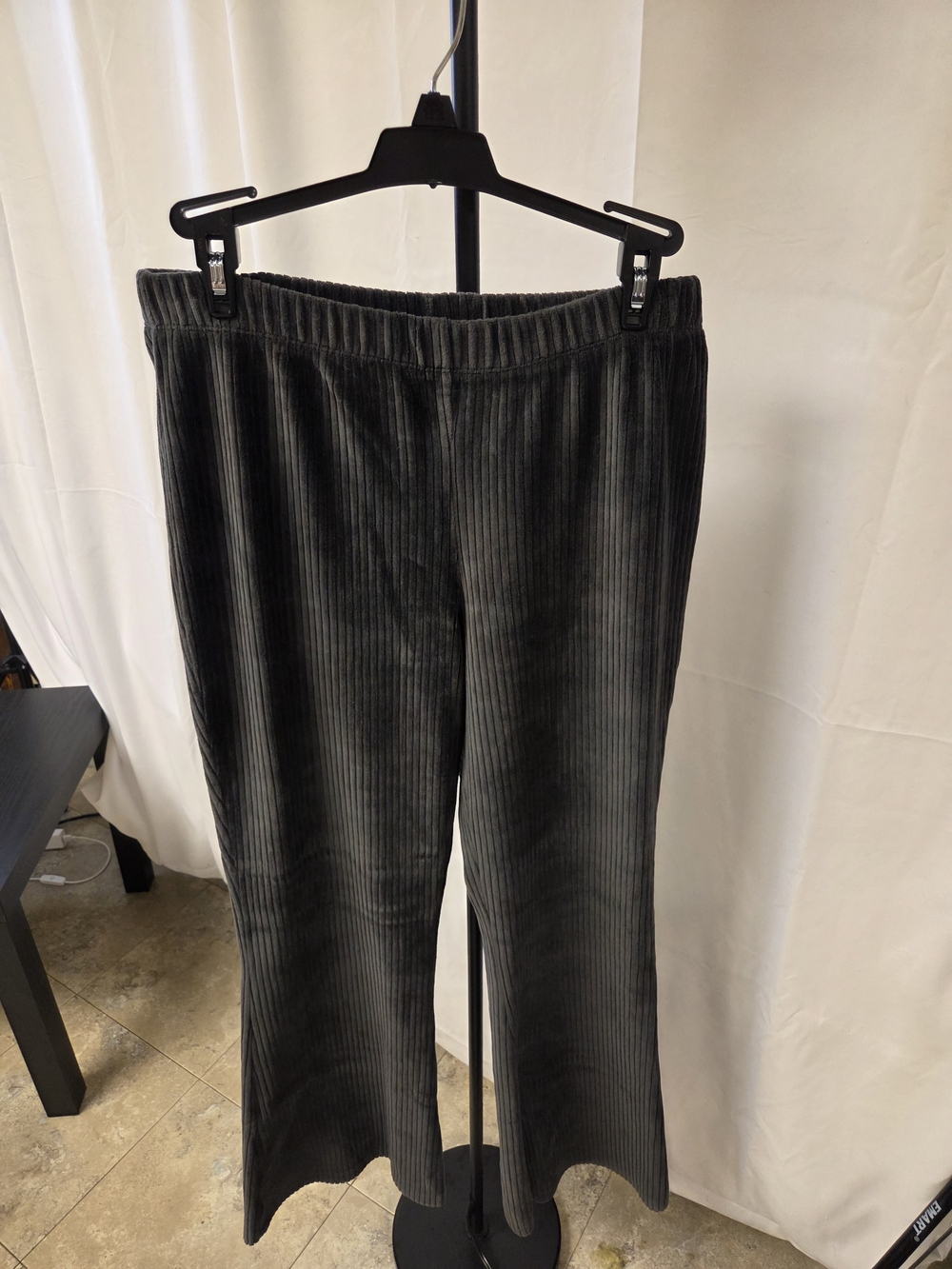 wonder nation Black Corduroy Pull-On Pants for Women